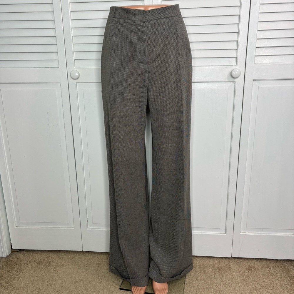 MAX MARA Mainline Wool-Silk Blend Wide-Leg Trousers Size 10